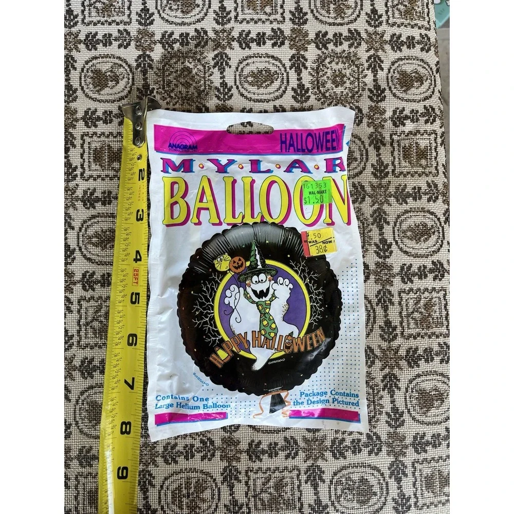Anagram Halloween Ghost Helium Balloon - Vintage Halloween balloon - MYLAR
